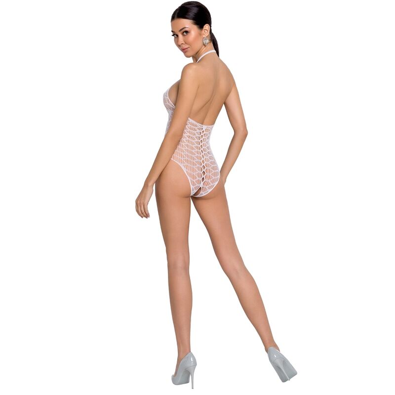 PASSION - WOMAN BS087 BODYSTOCKING WHITE ONE SIZE