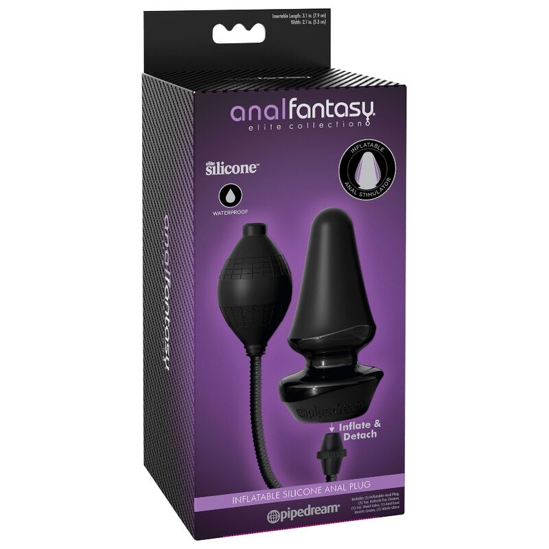 PLUG ANAL HINCHABLE DE SILICONA RECARGABLE
