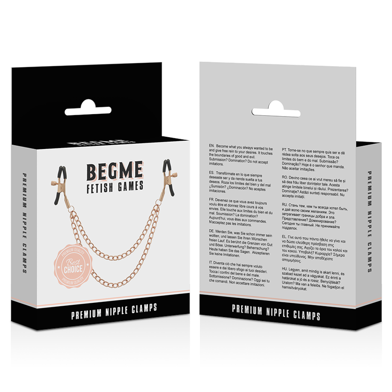 BEGME - BLACK EDITION NIPPLE CLIPS WITH CHAIN