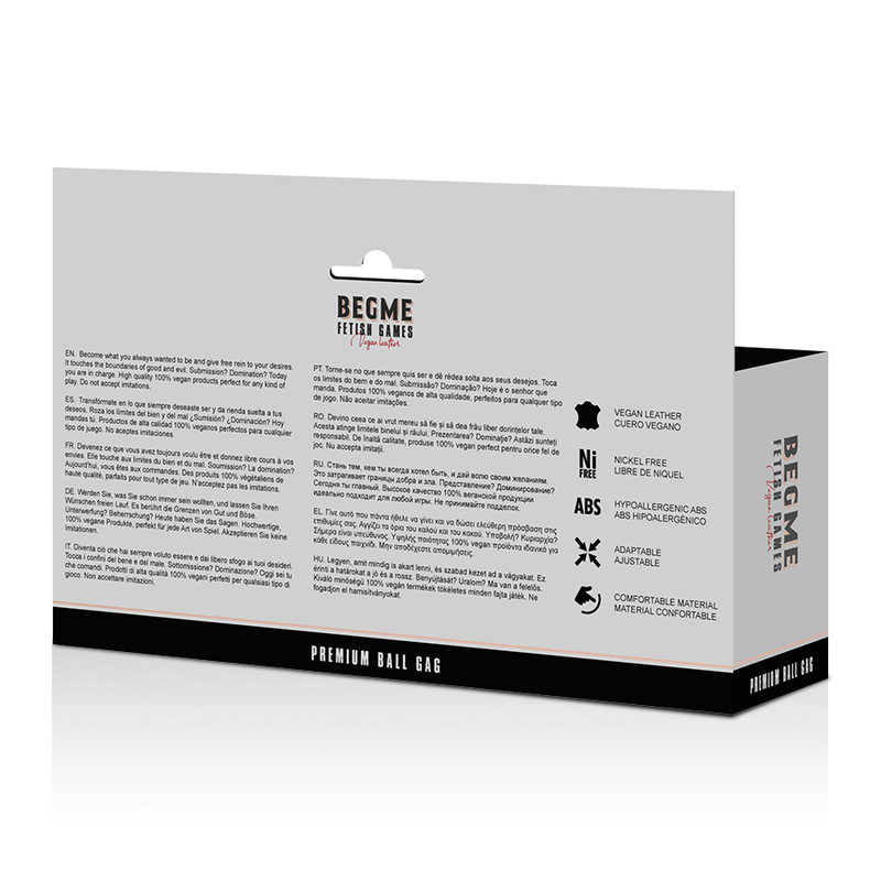 BEGME - RED EDITION VEGAN LEATHER GAG