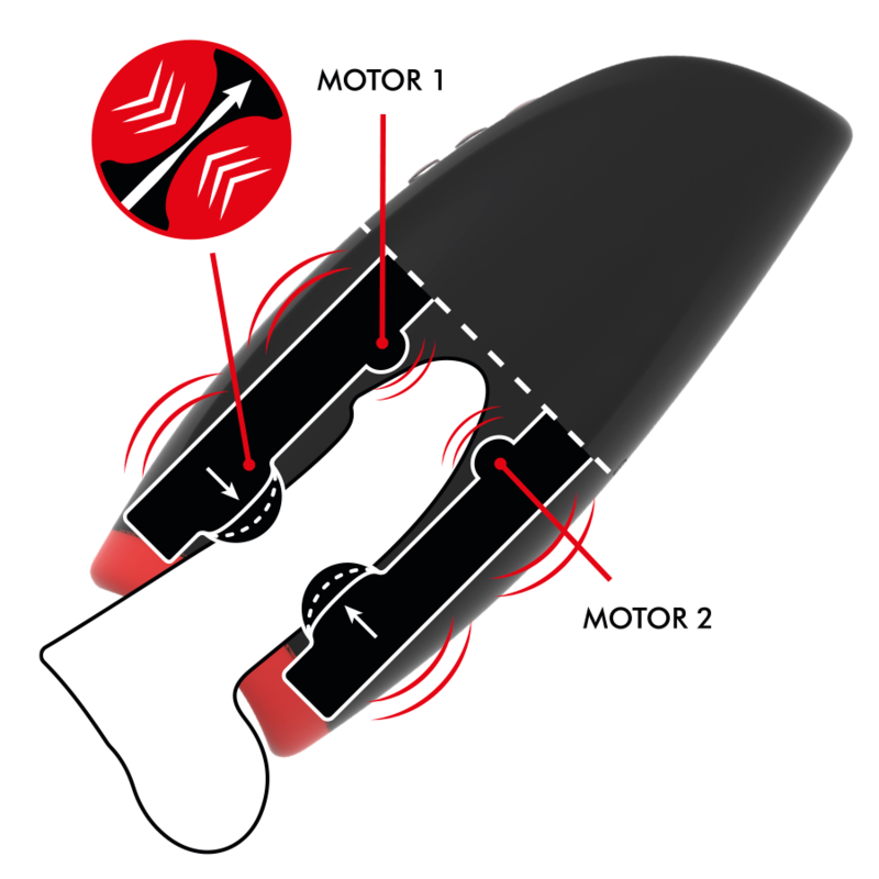 Jamyjob - Novax Masturbator amb vibracions i compressió