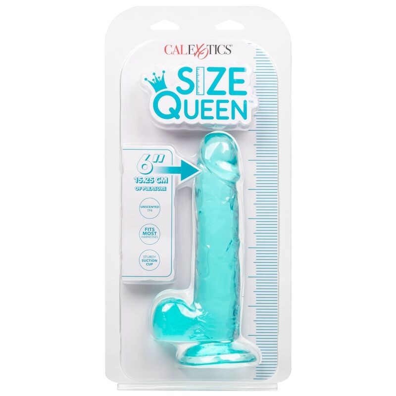 CALEXOTICS - DILDO SIZE QUEEN AZUL 15.3 CM