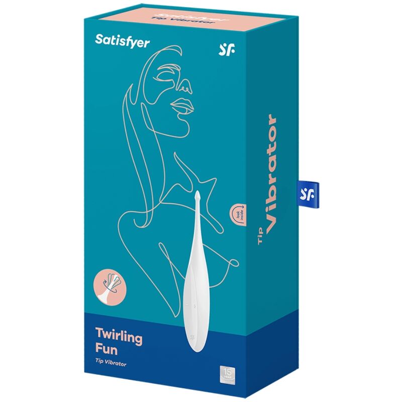 SATISFYER - TWIRLING FUN CLITORAL STIMULATOR WHITE