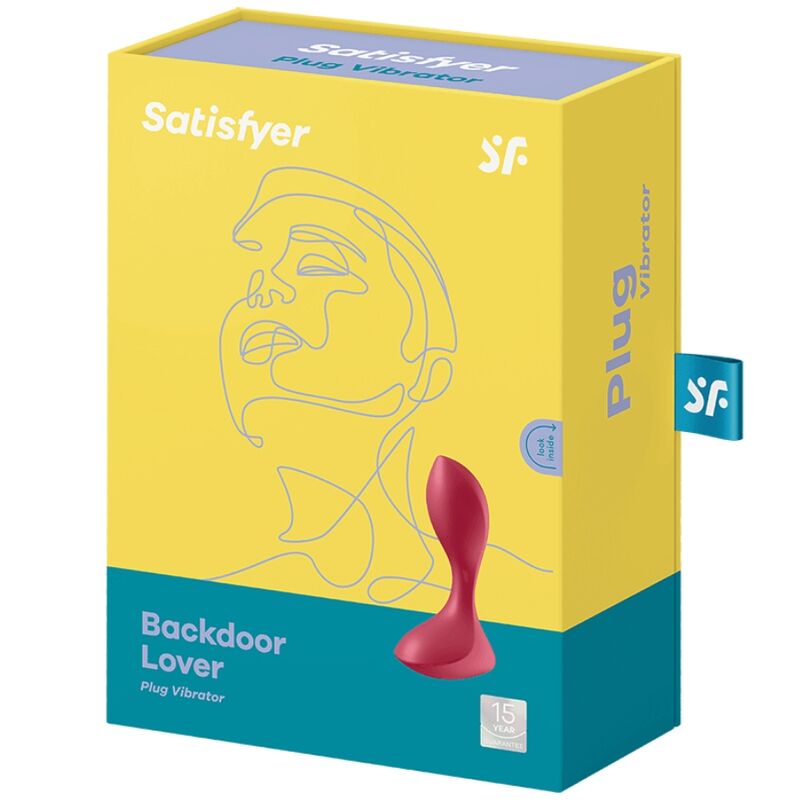 SATISFYER - BACKDOOR LOVER PLUG ANAL VIBRATOR RED