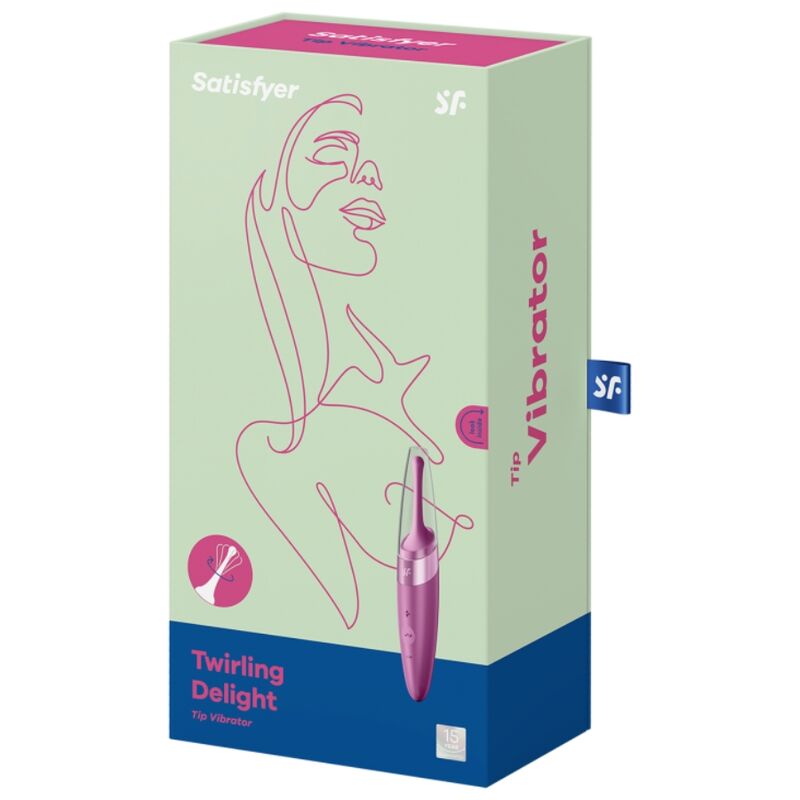 SATISFYER - TWIRLING DELIGHT CLITORAL STIMULATOR PURPLE