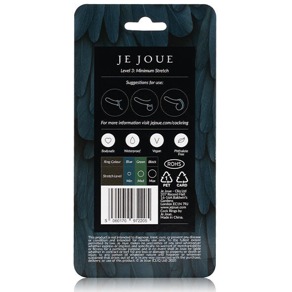 Je Joue - Anell de silicona blava - Estranyament mínim