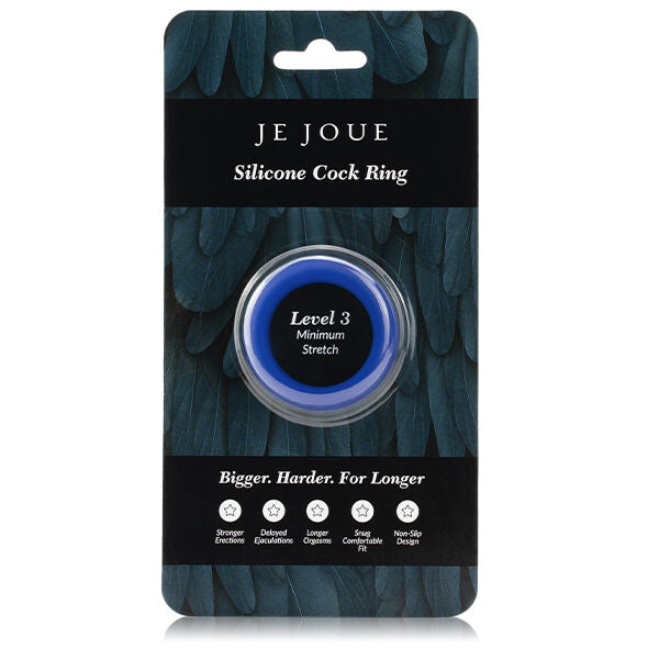 JE JOUE - ANEL SILICONE AZUL - ESTRANGULAMENTO MÍNIMO