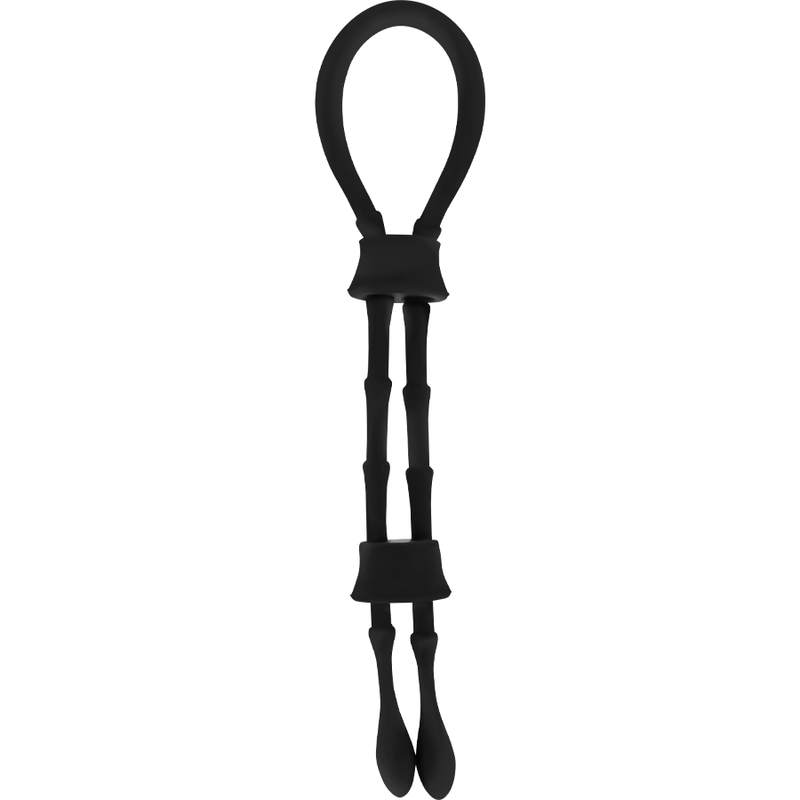 OHMAMA FETISH - SILICONE PENIS AND TESTICLE RING ROPE