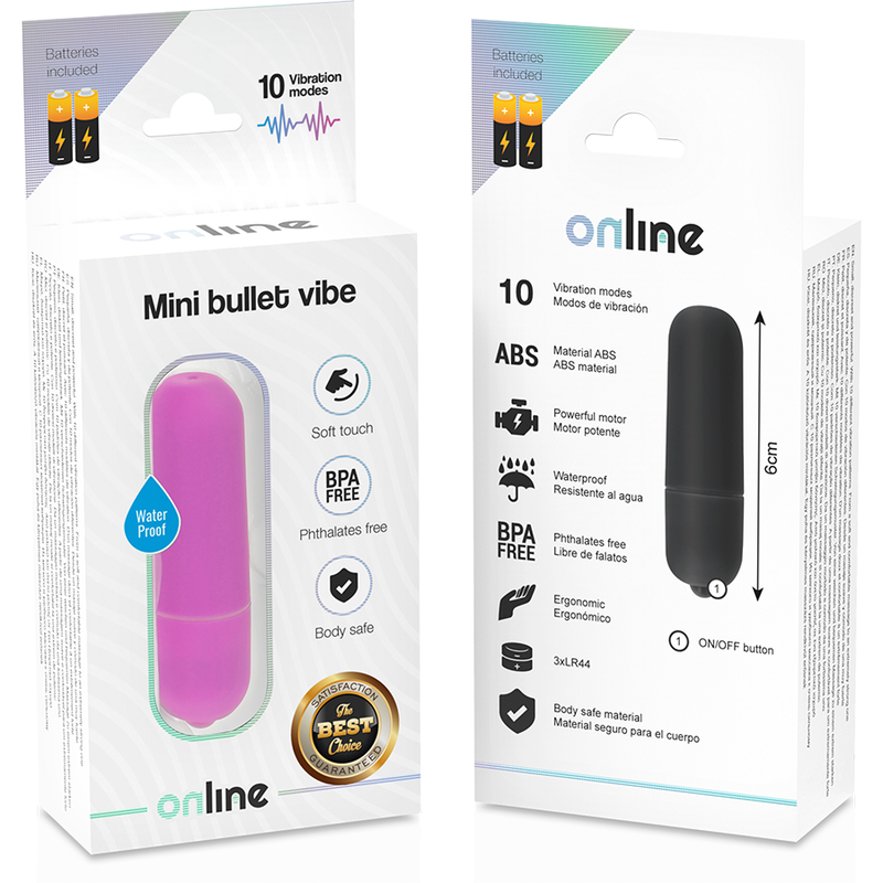 ONLINE - MINI VIBRATING BULLET LILAC
