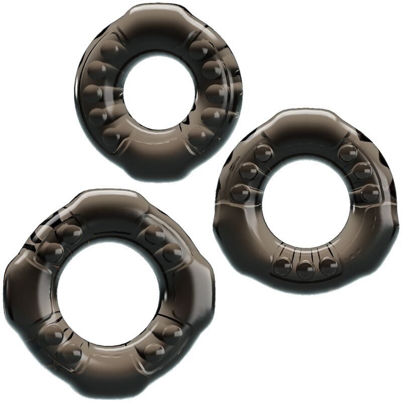 Dança - Anéis de pau Yvonne Set 3 Penis Rings