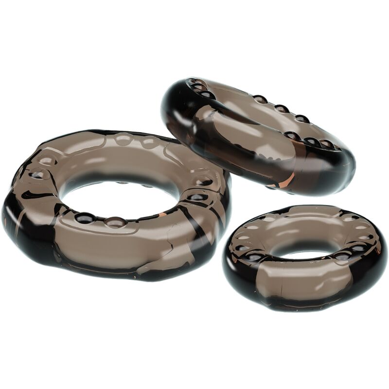 Dança - Anéis de pau Yvonne Set 3 Penis Rings
