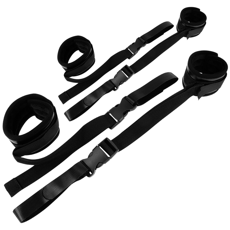 OHMAMA FETISH - NYLON AND VELCRO RESTRAINT HANDCUFFS