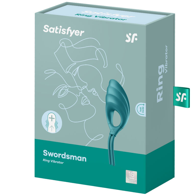 Satisfação - anel de vibrador verde de espadachim