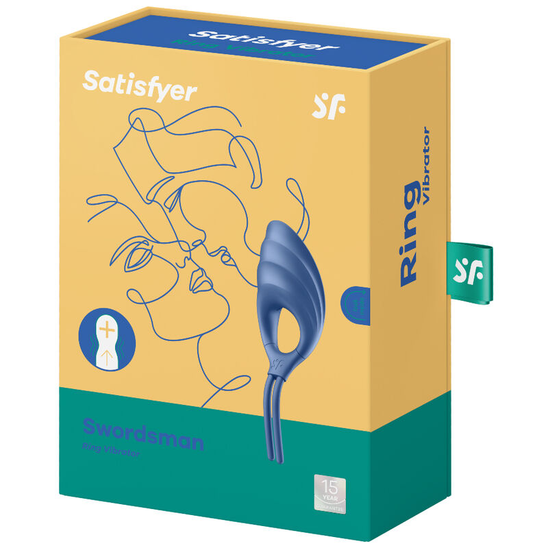 Satisfactors: anell vibrador blau de Swordsman