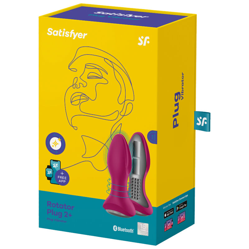 SATISFYER - ROTATOR PLUG 2+ PLUG VIBRADOR APP