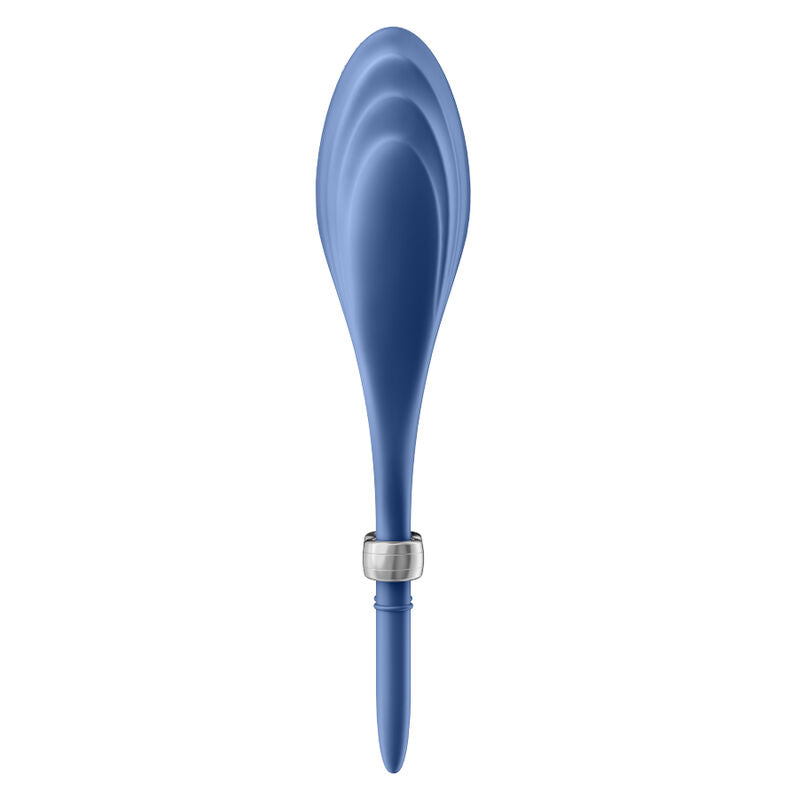 Satisfet: anell de vibrador blau duelista