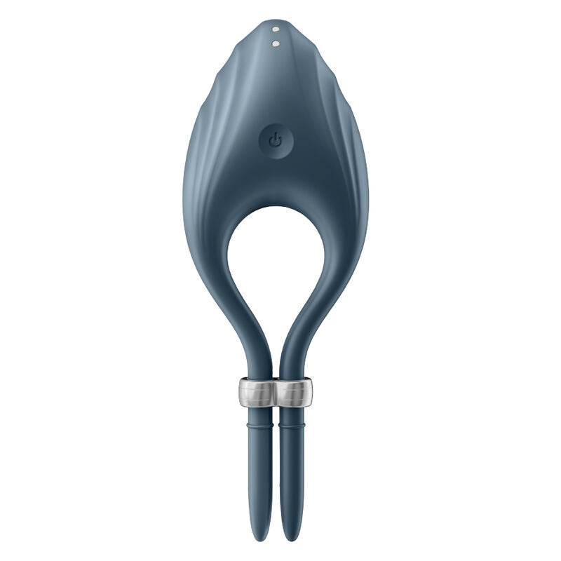 Satisfet: anell de vibrador gris duelista