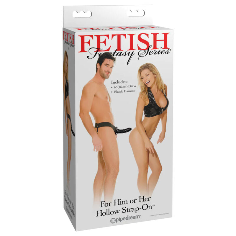 FETISH FANTASY SERIES - ADJUSTABLE HOLLOW HARNESS BLACK 15 CM