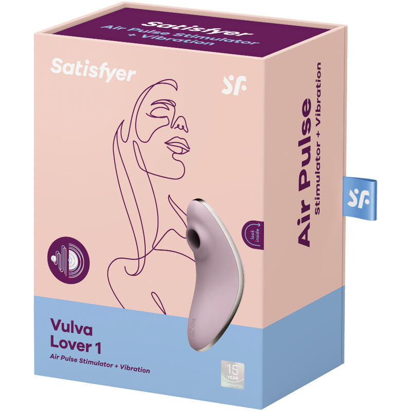 SATISFYER - VULVA LOVER 1 STIMULATOR AND VIBRATOR VIOLET