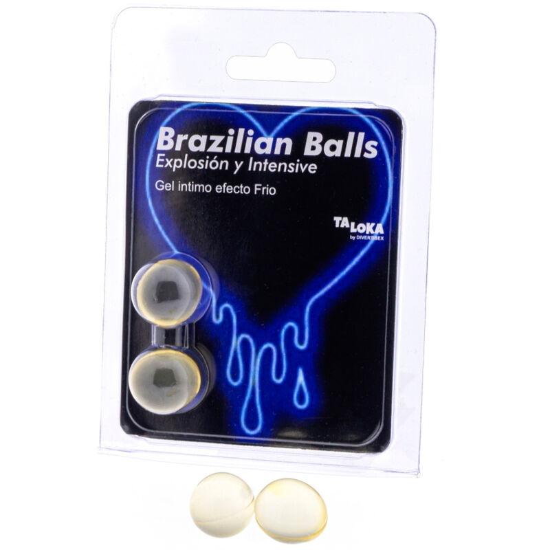 TALOKA - BRAZILIAN BALLS EXCITING GEL WITH COOLING EFFECT AND VIBRATION 2 BALLS