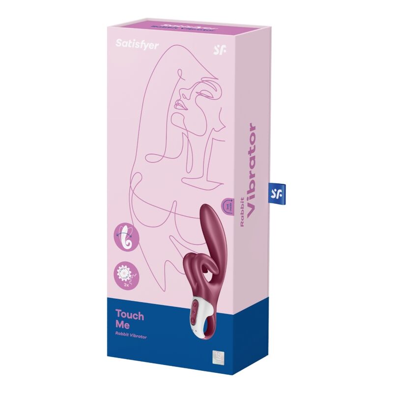 SATISFYER - TOUCH ME VIBRADOR RABBIT VERMELHO