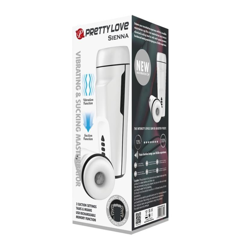 Pretty Love: Masturbator masculí de Sienna amb vibracions. Veu i ones estimulants
