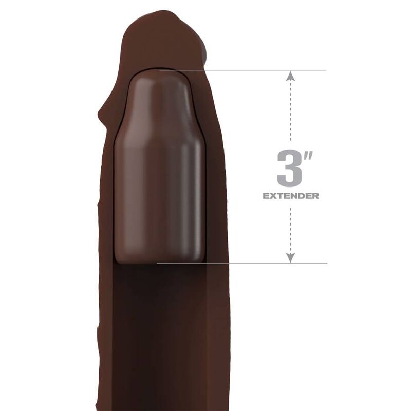 FANTASY X- TENSIONS - PIPEDREAMS EXTENSIÓN W STRAP 17,78 CM BROWN