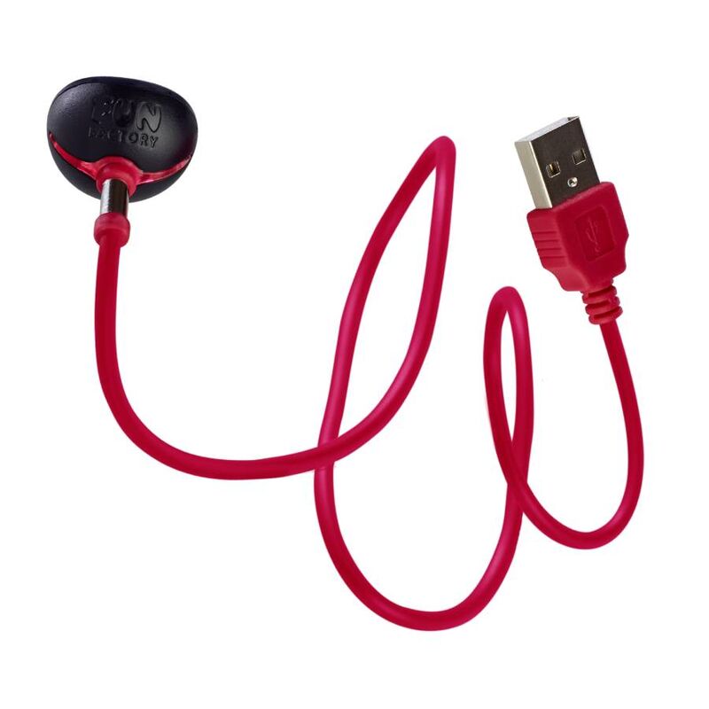 Fábrica de diversão - carregador magnético USB vermelho
