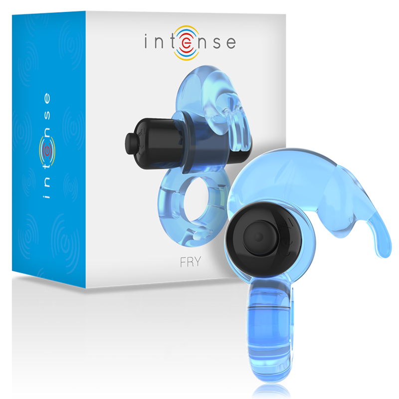 Anell vibrador blau intens