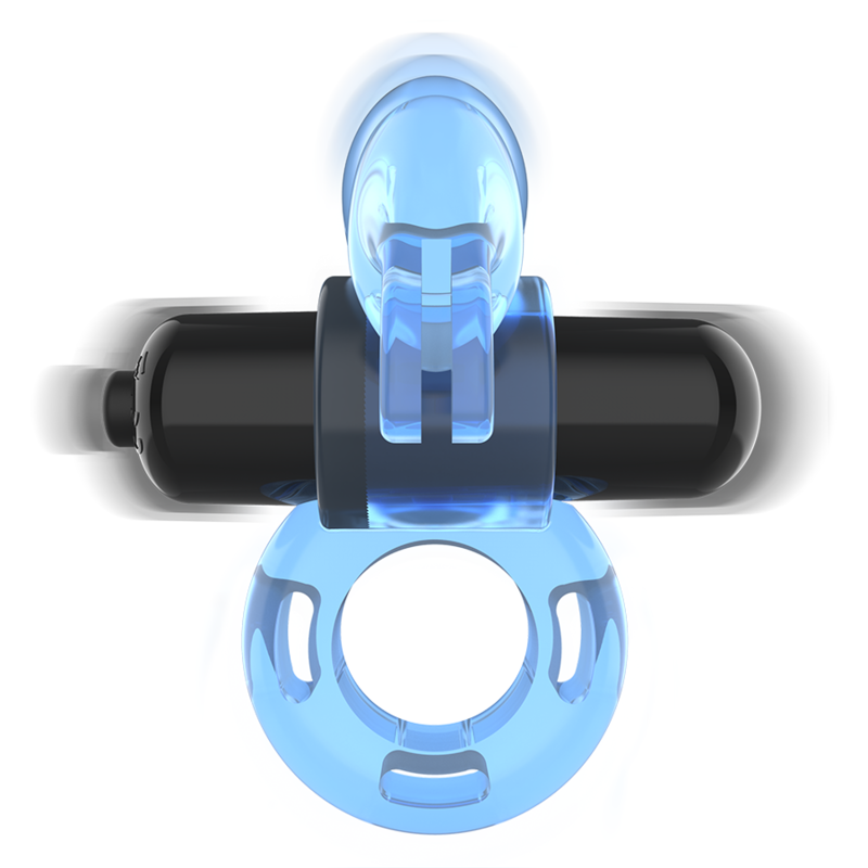 Anell vibrador blau intens