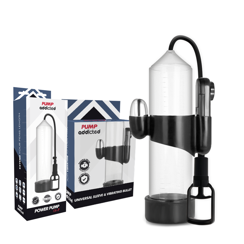 PUMP ADDICTED - CLEAR ERECTION PUMP RX7 WITH VIBRATOR