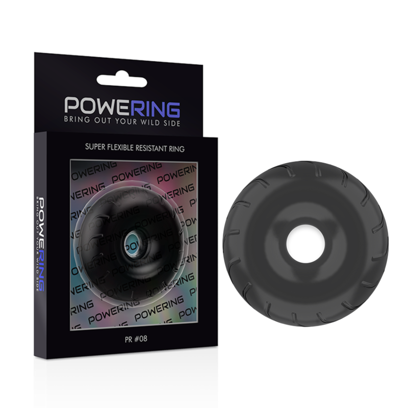 Alimentació: anell de penis super flexible i resistent 5cm pr08 negre