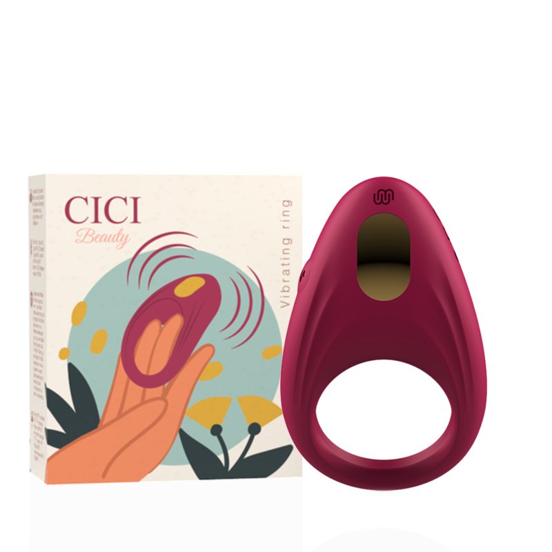 Cici Beauty - anell de vibració de silicona premium
