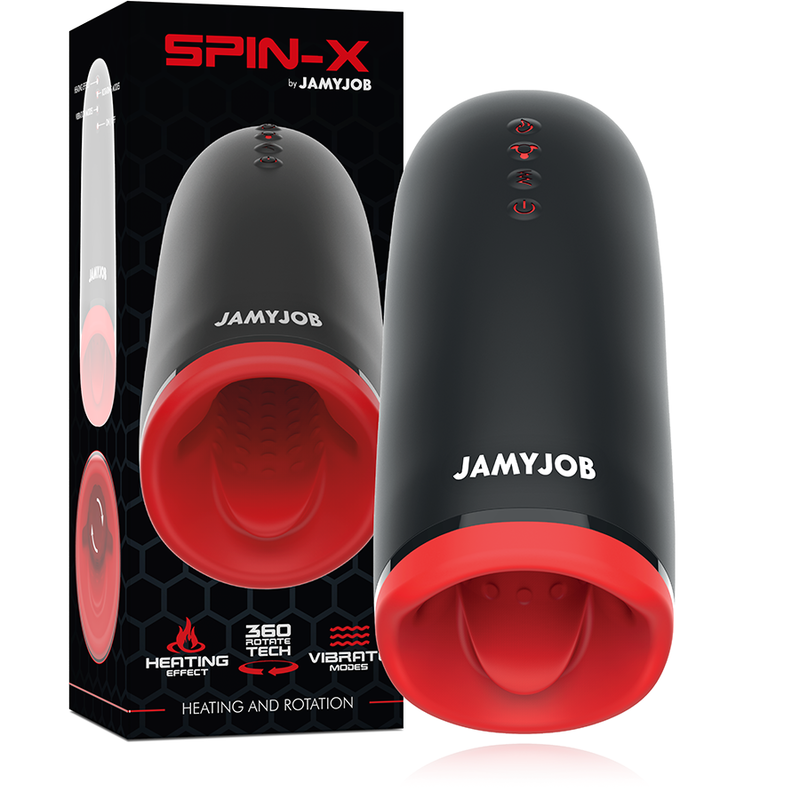 Jamyjob - spin -x masturbator amb rotació i funció de calor