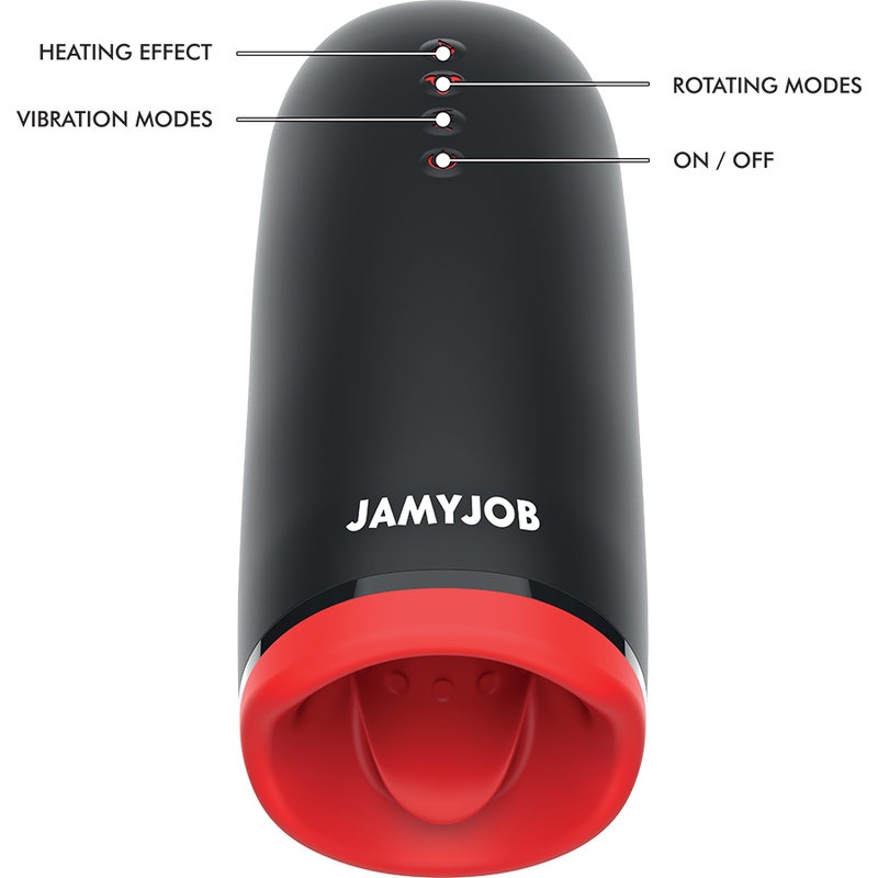 Jamyjob - spin -x masturbator amb rotació i funció de calor