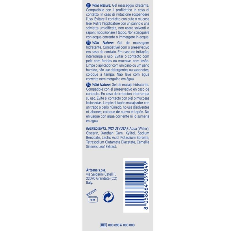 CONTROL - GEL DE MASSAGEM WILD NATURE 3 EM 1 200 ML