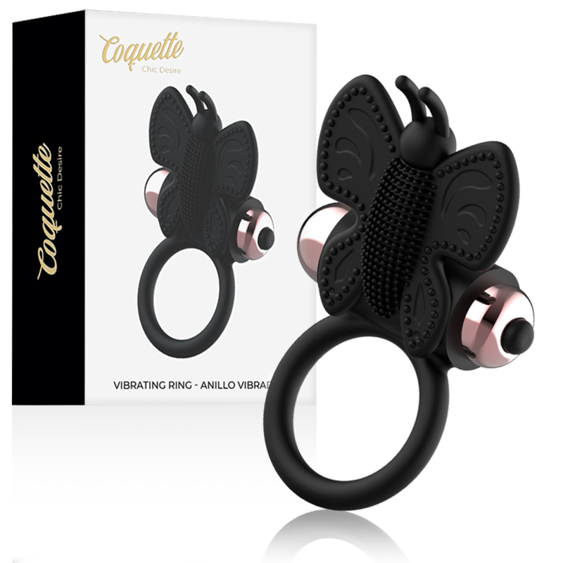 Coquette Chic Desire - Ring Butterfly Butterfly Anell vibrador / or