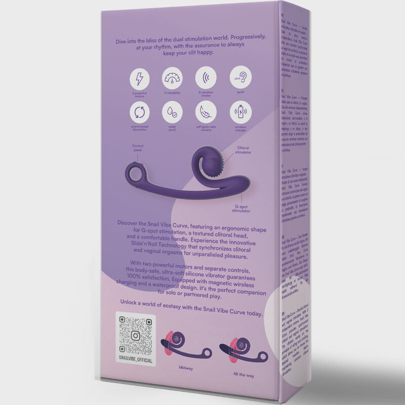 SNAIL VIBE - CURVE PURPLE VIBRATOR
