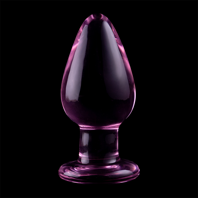 NEBULA SERIES BY IBIZA - MODEL 3 PINK GLASS PLUG 11 CM -OR- 5 CM