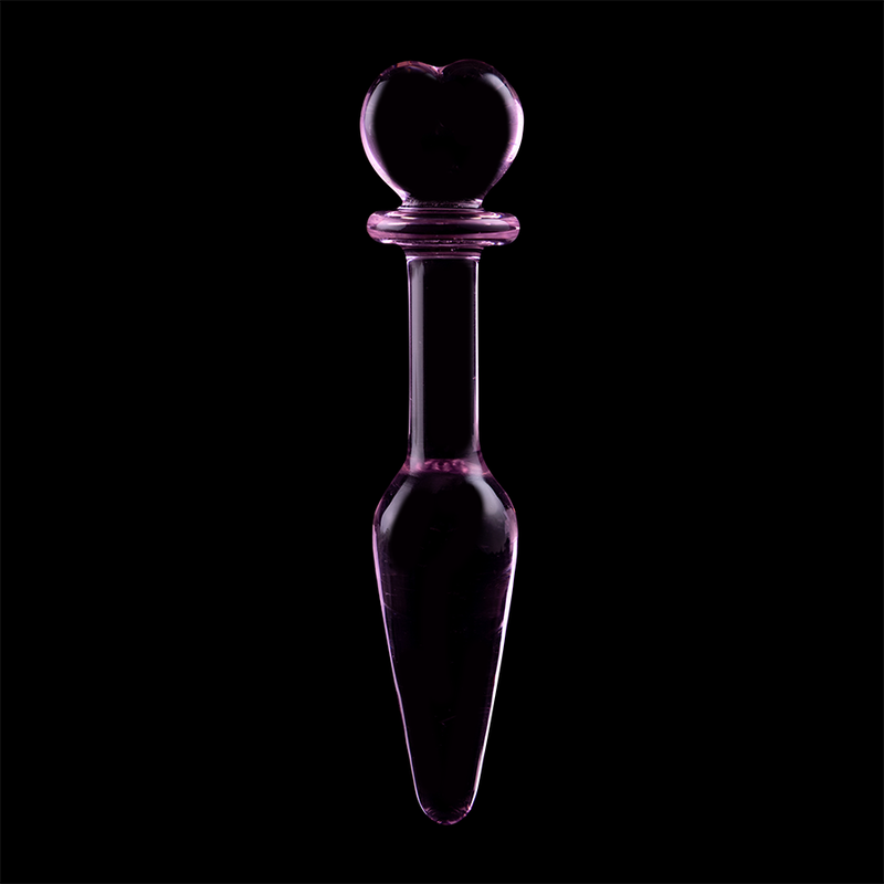 NEBULA SERIES BY IBIZA - MODEL 7 PINK GLASS PLUG 13.5 CM -O- 3 CM
