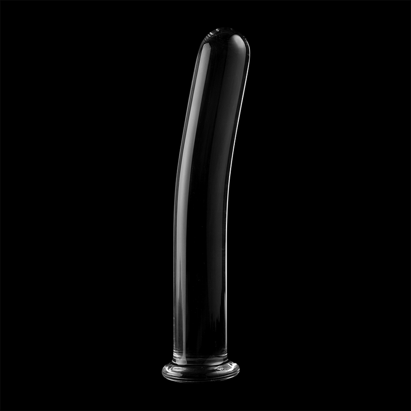 NEBULA SERIES BY IBIZA - MODEL 9 TRANSPARENT GLASS DILDO 15.5 CM -OR- 2.5 CM