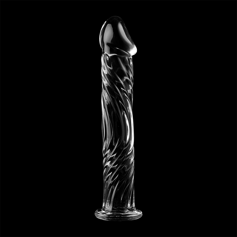 NEBULA SERIES BY IBIZA - MODEL 12 TRANSPARENT GLASS DILDO 17 CM -OR- 3.5 CM