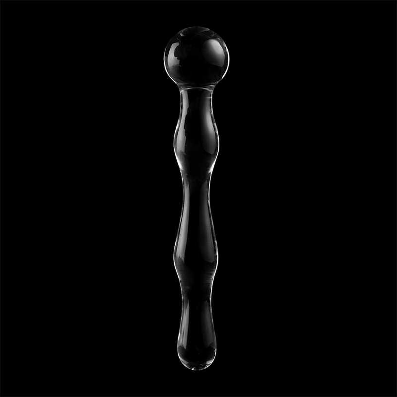 NEBULA SERIES BY IBIZA - MODEL 13 TRANSPARENT GLASS DILDO 18 CM -OR- 3.5 CM