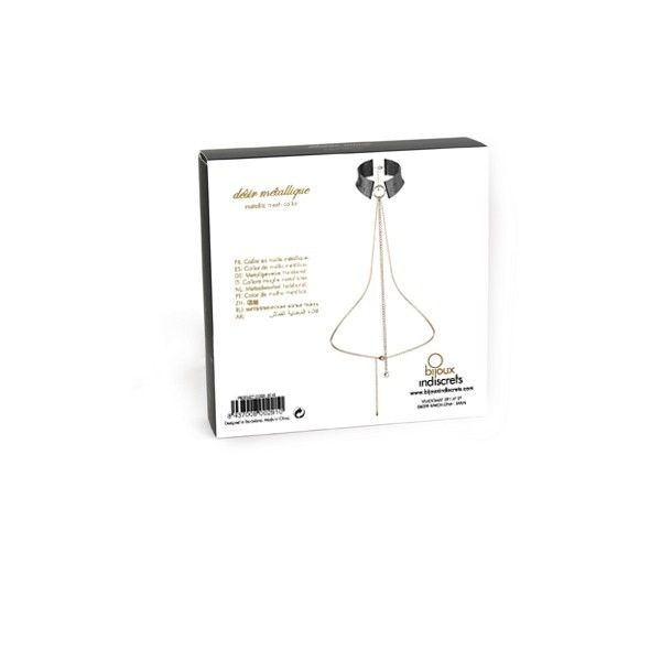 BIJOUX INDISCRETS - DÃSIR MÃTALLIQUE COLLAR METLICO NEGRO