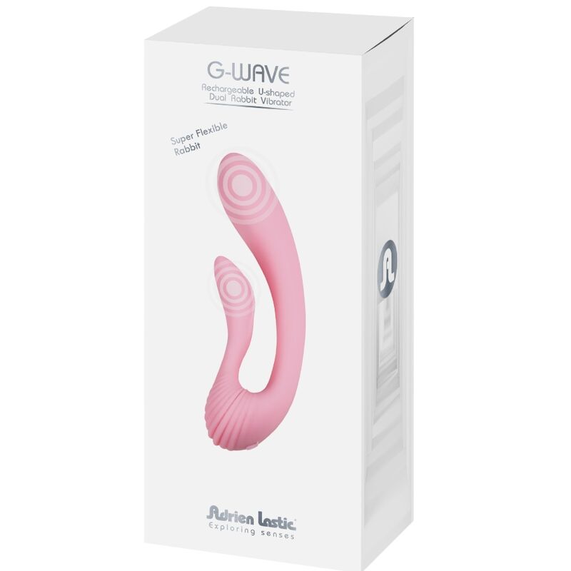 ADRIEN LASTIC - VIBRADOR DUAL RABBIT G-WAVE ROSA