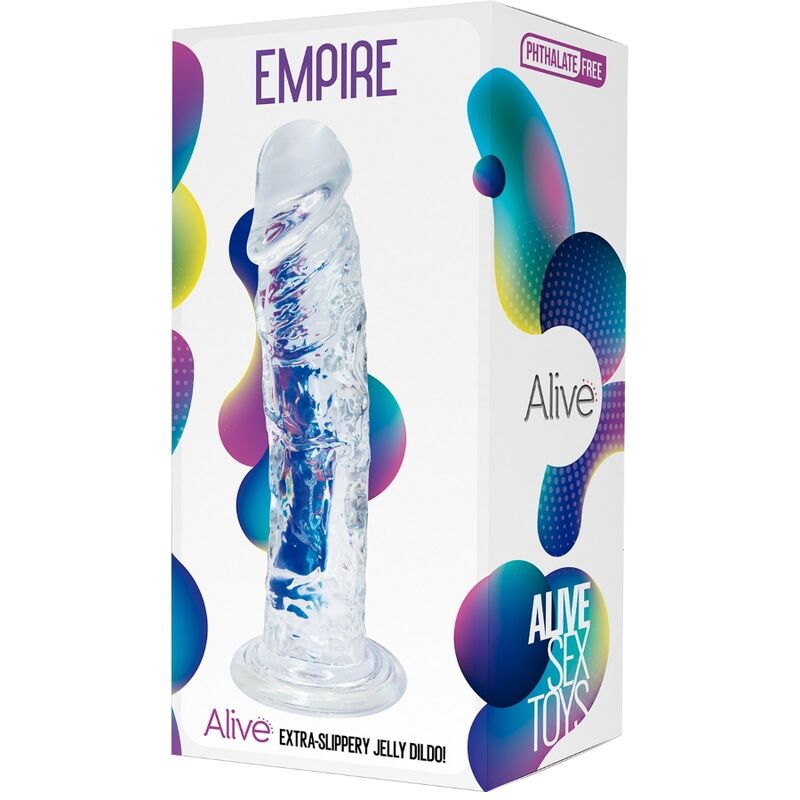 ALIVE - REALISTIC TRANSPARENT PENIS EMPIRE 19.3 CM