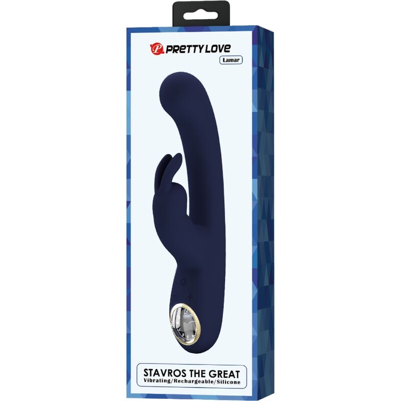 PRETTY LOVE - LAMAR VIBRADOR RABBIT & PONTO G AZUL