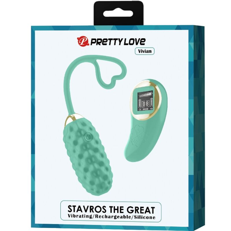 PRETTY LOVE - VIVIAN REMOTE CONTROL VIBRATING EGG GREEN