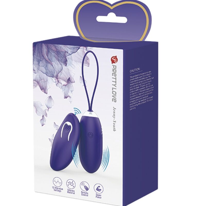 PRETTY LOVE - JENNY YOUTH REMOTE CONTROL VIBRATING EGG VIOLET
