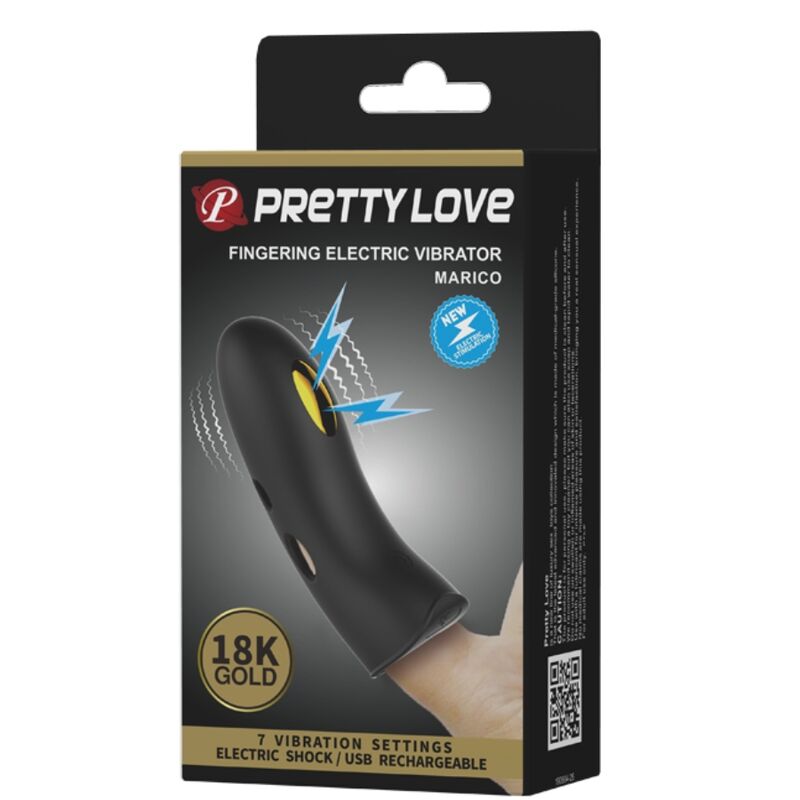 PRETTY LOVE - MARICO BLACK ELECTRO-STUMULATOR FINGER COVER